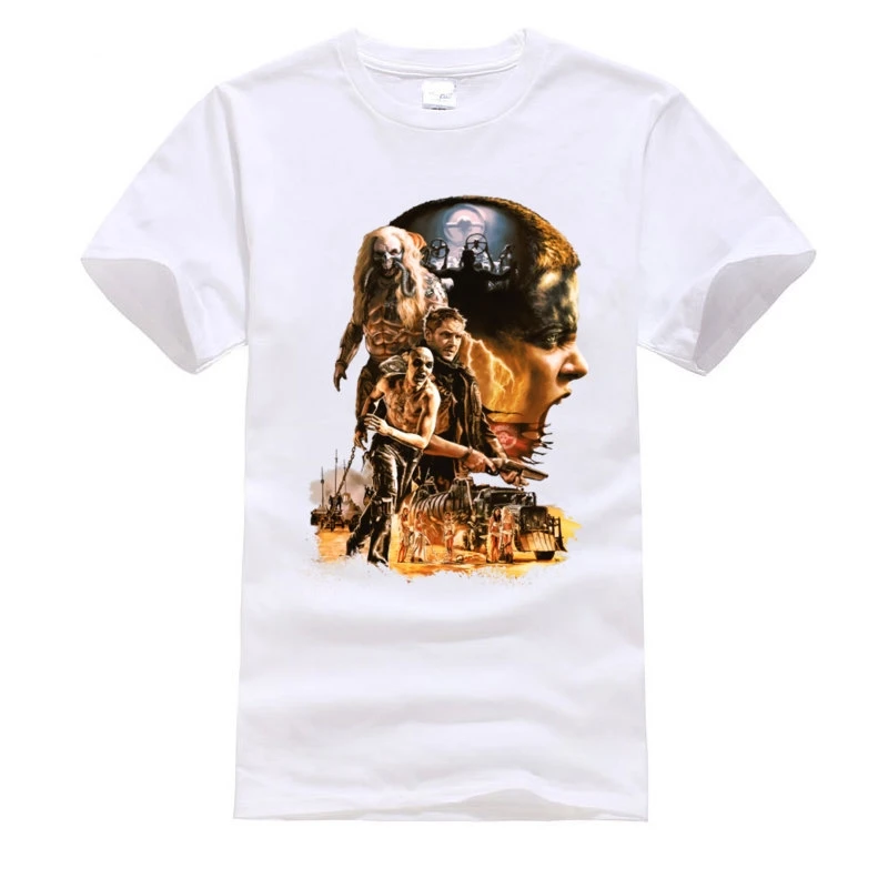 Mad Max Fury Road T-Shirt Car Movie Game Group Short Sleeve Tshirt New Arrival Men\'s o-neck Cotton T Shirt Slim Fit Fitness Tees