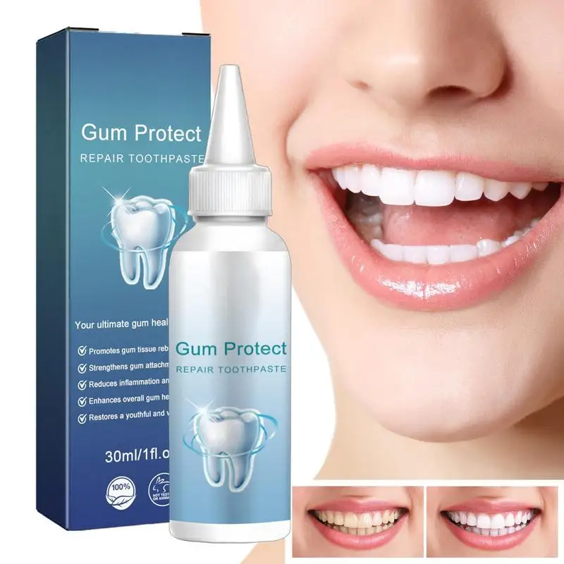 30ml Quickly gum repair toothpaste Teeth Clean Whiten Remove Yellow Plaque Stains Relieve Gums Pain Decay Toothache