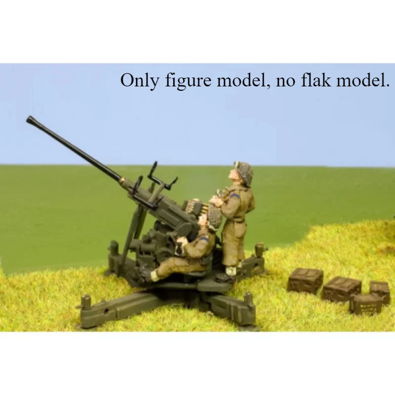 1/72 skala odlewana żywica Model figurki brytyjski anty lotniczy artyleria żołnierze zestaw modeli niepomalowany darmowa wysyłka bez płcienia