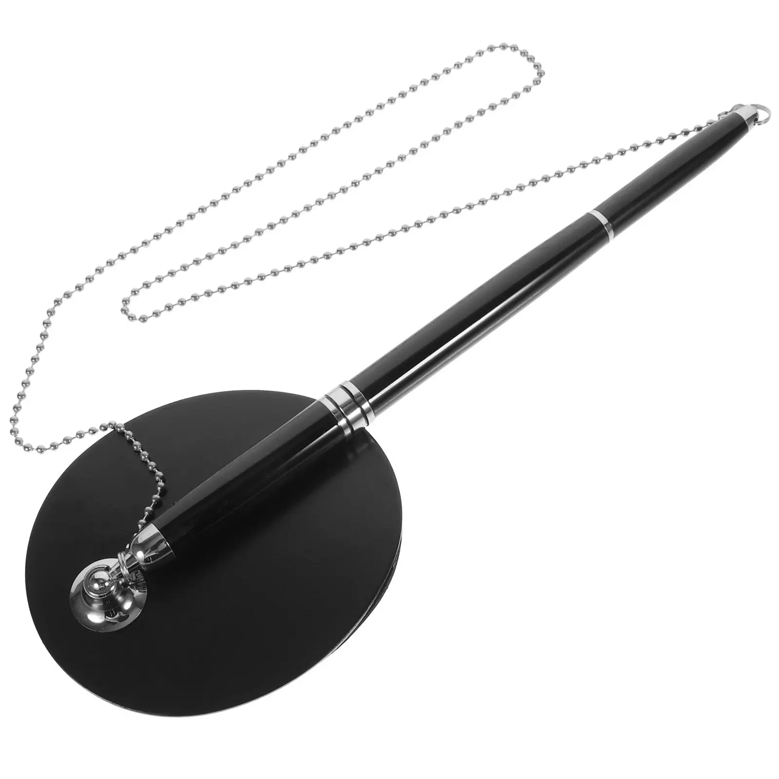 

Desktop Standing Signature Pen Stainless Steel Quick Dry Ink Business Pen Office Hotel Bank Use Pens Office Stationery