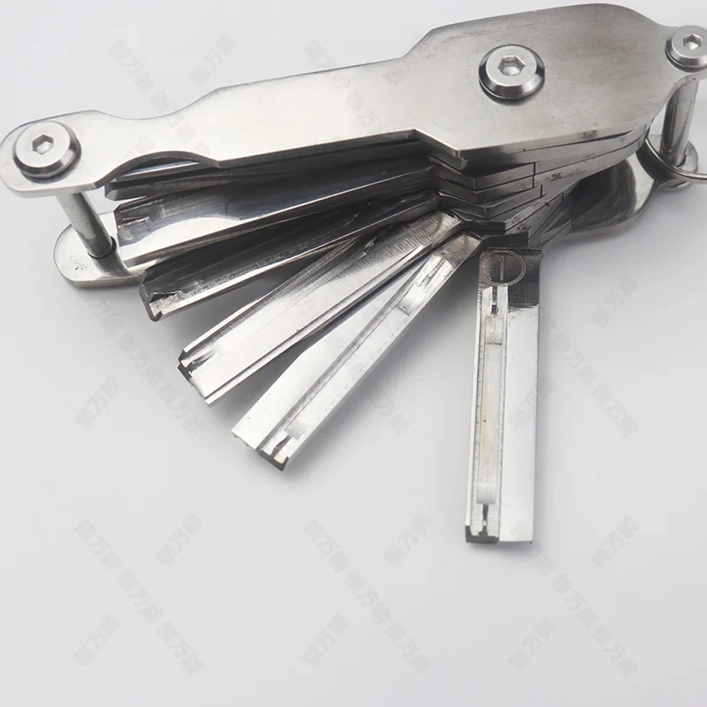 8PCS High Quality Fold Key Tin Foil Tools Locksmith Tools