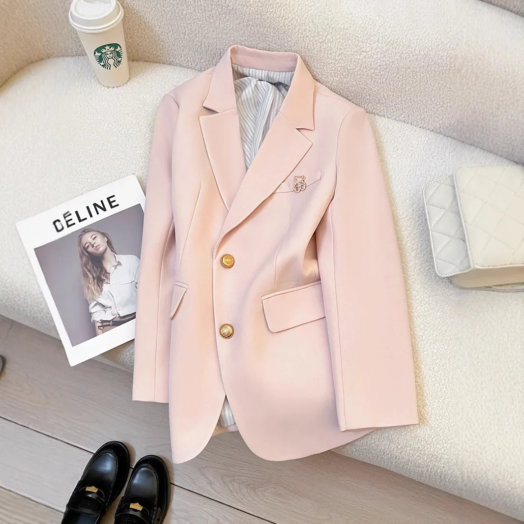 The Spring and Autumn Annals Blazer Women Leisure Korean Version Sense of Design Goddess Gentle Versatile Fashion Temperament