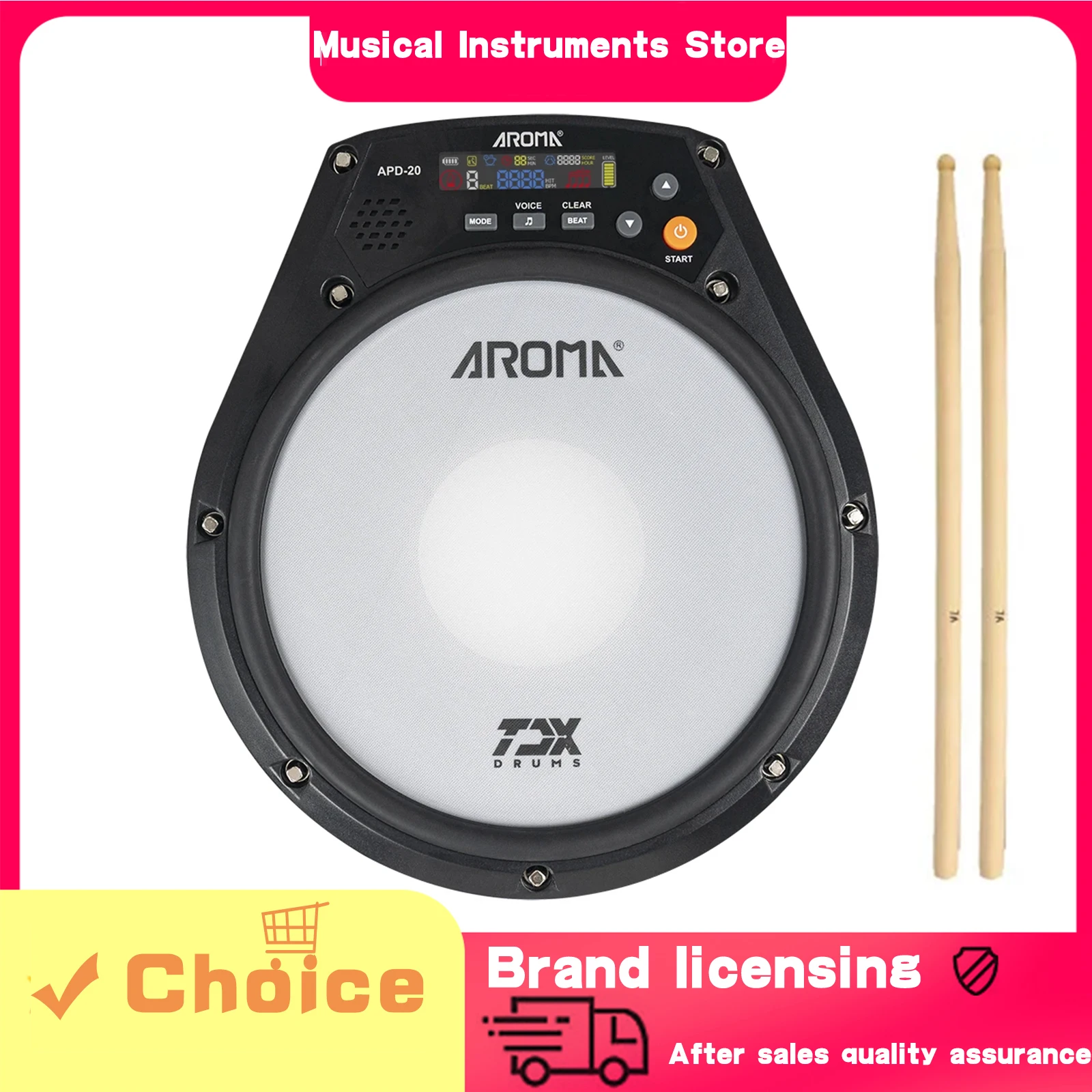 almohadilla-multifuncion-recargable-de-tambor-tonto-electronico-aroma-superficie-de-malla-de-tambor-ajustable-metronomo-vocal-almohadillas-de-tambor-de-practica