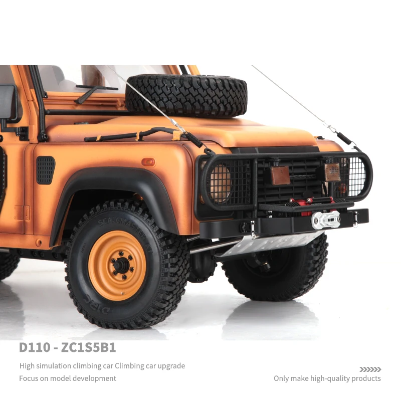 Metalowy zderzak przedni do 1/10 RC Crawler Car Traxxas TRX4 Defender RC4WD D110 Diy Parts