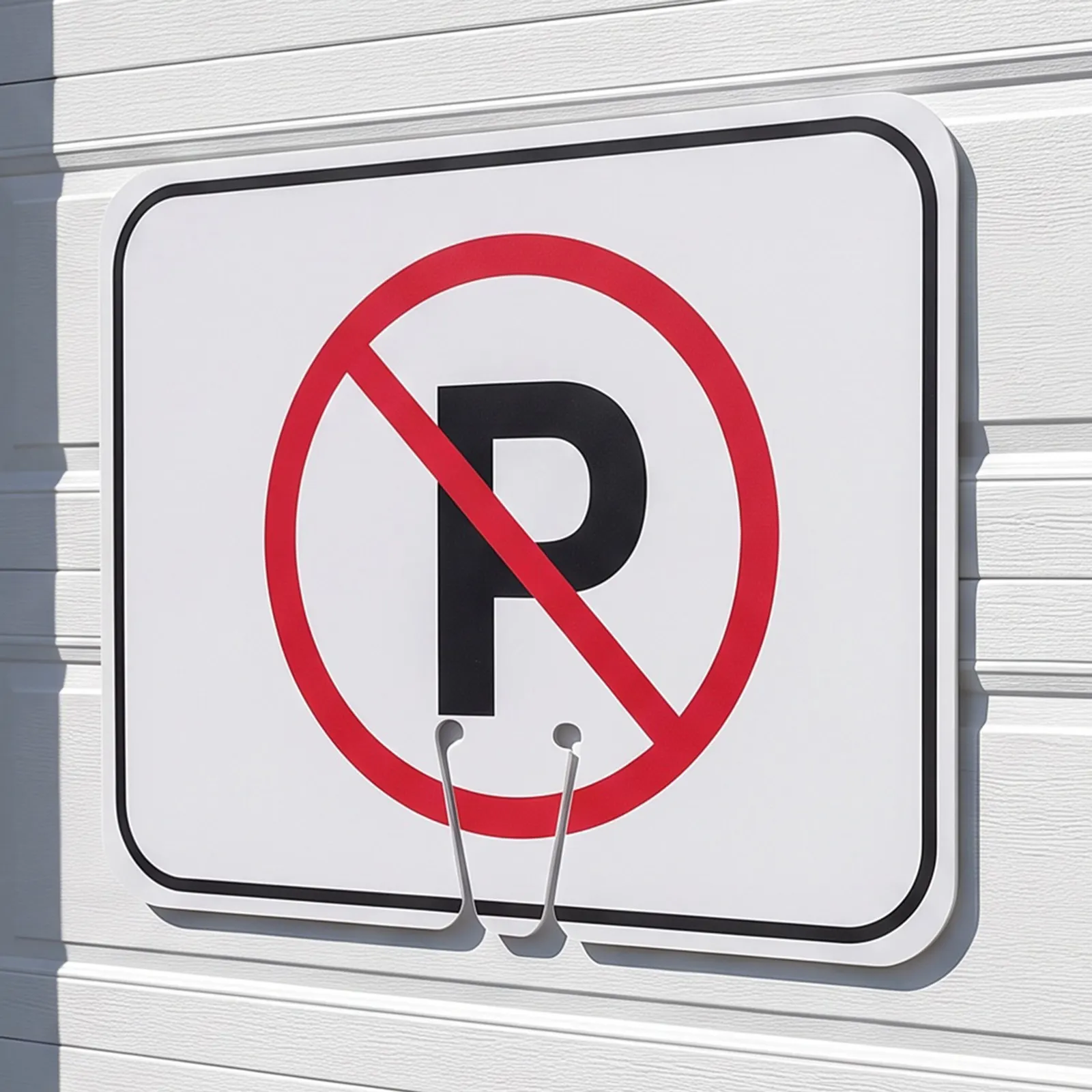 No Parking Traffic Cone Signs Outdoor Weatherproof Reflective ABS No Parking Here Sign for Driveway Entrance Tow Away Zone Sign