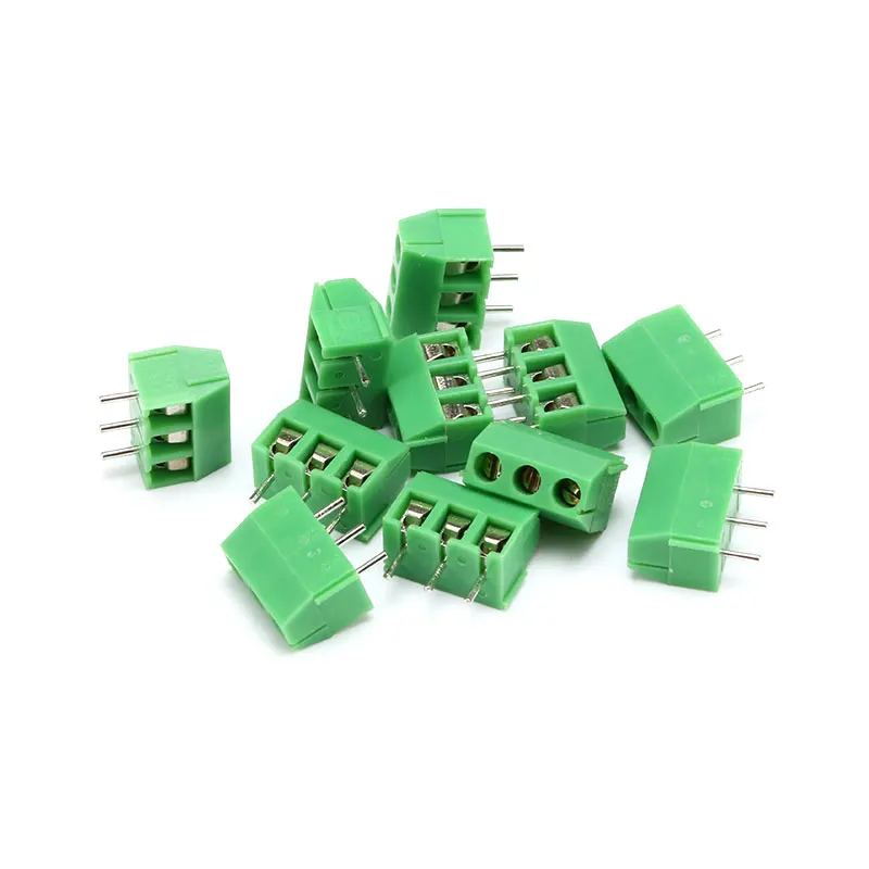 10pcs KF3.96 2P 3P 3.96 MM Spacing Connection Terminal Connector 300V Connect Plug-in Unit Split Joint Through Hole Mount Screw