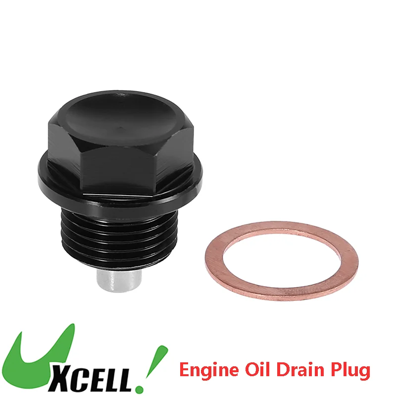 UXCELL M18 x 1.5 Universal Vehicle Magnetic Oil Drain Plug Sump Drain Nut Oil Drain Bolt Screw with Gasket Car Accessories