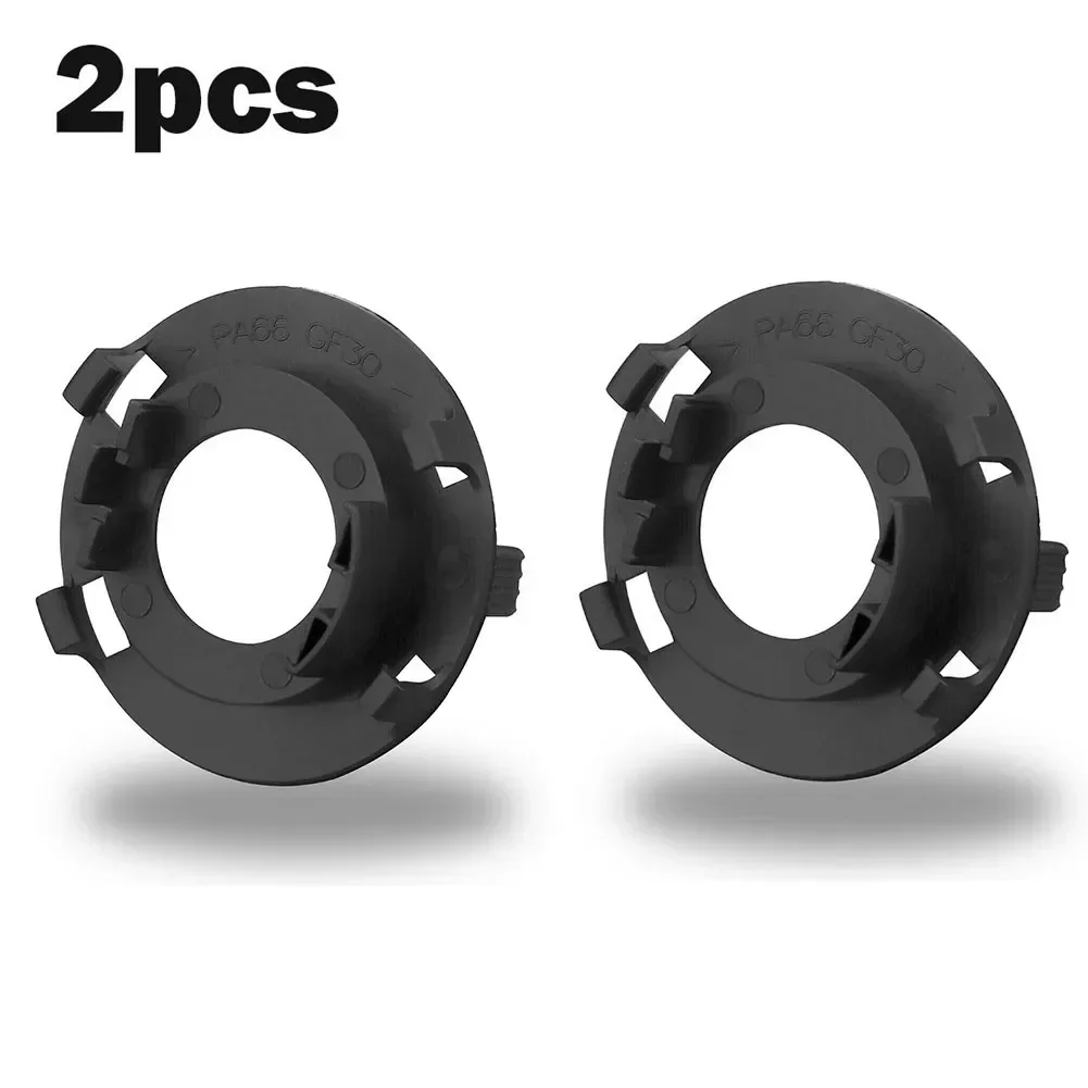 

VERYUS 2Pcs H7 LED Headlight Bulb Adapter Bases Auto H7 Adapter Lamp Holder Socket Base Black Car Accessories For Hyundai Kia