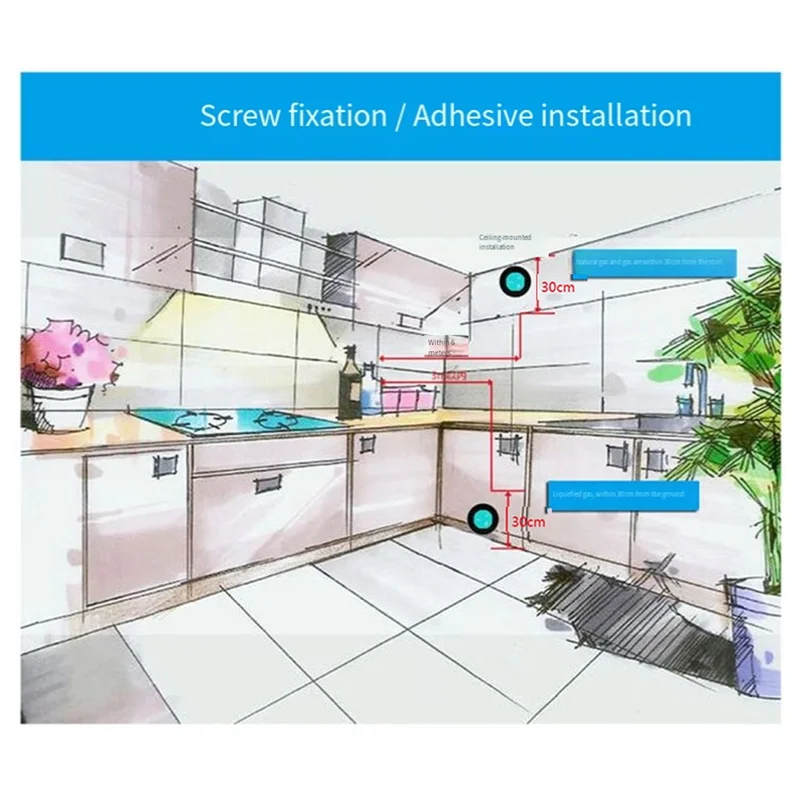 

Wifi Gas Leak Detector Combustible Gas Alarm With Temperature Function With LCD Display With Tuya App EU Plug-Y47A