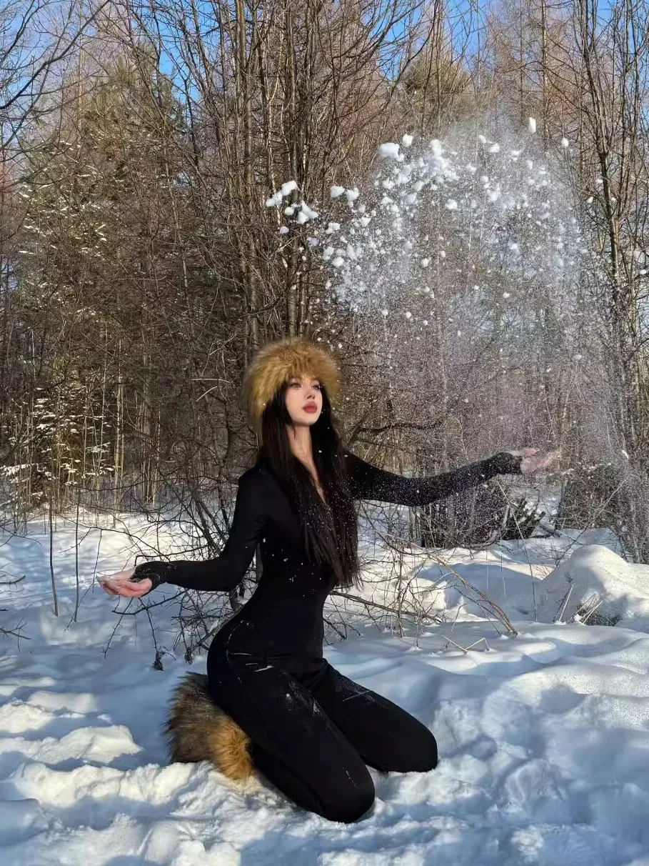 

7iAe Sexy Spies Long Sve Onesie для женщин Photoaphy oots Прямые брюки с высокой талией Длинные брюки с высокой талией Полиэстер...