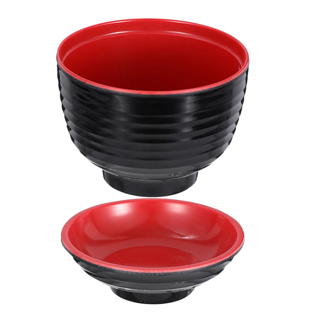 

Rice Bowl Melamine Japanese Sturdy Heat Resistant Soup Chinese Miso Asian Ramen Kitchen Dining Serving Food Container