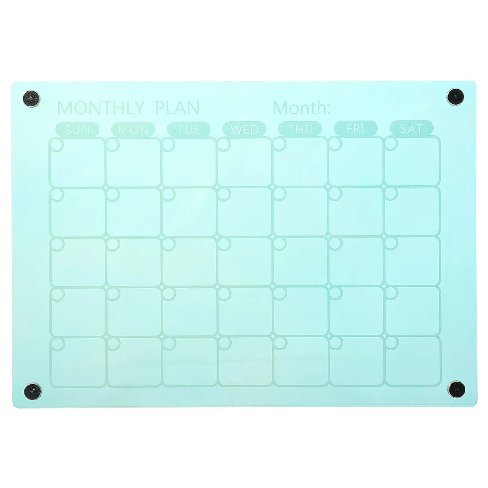 لوحة مسح جاف من الأكريليك المغناطيسي، مخطط جدول الثلاجة، مخطط شهري مغناطيسي لثلاجة المطبخ، تقويم المسح الجاف #1