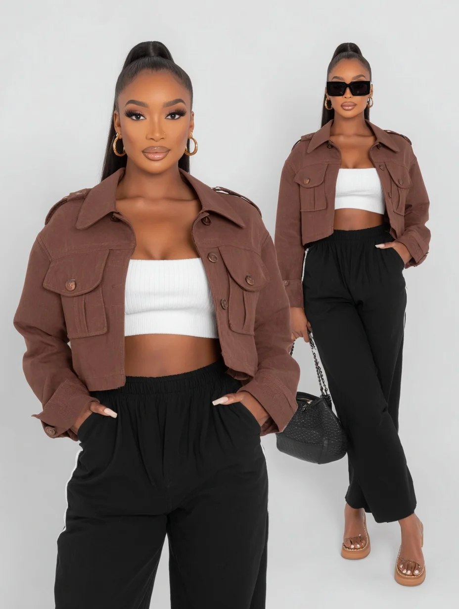 

Mia Muse Women's Lightweight Jackets Autumn Winter Elegant Edgy 2025 Stylish Plain Long Sleeve Lapel Casual Lightweight Jackets