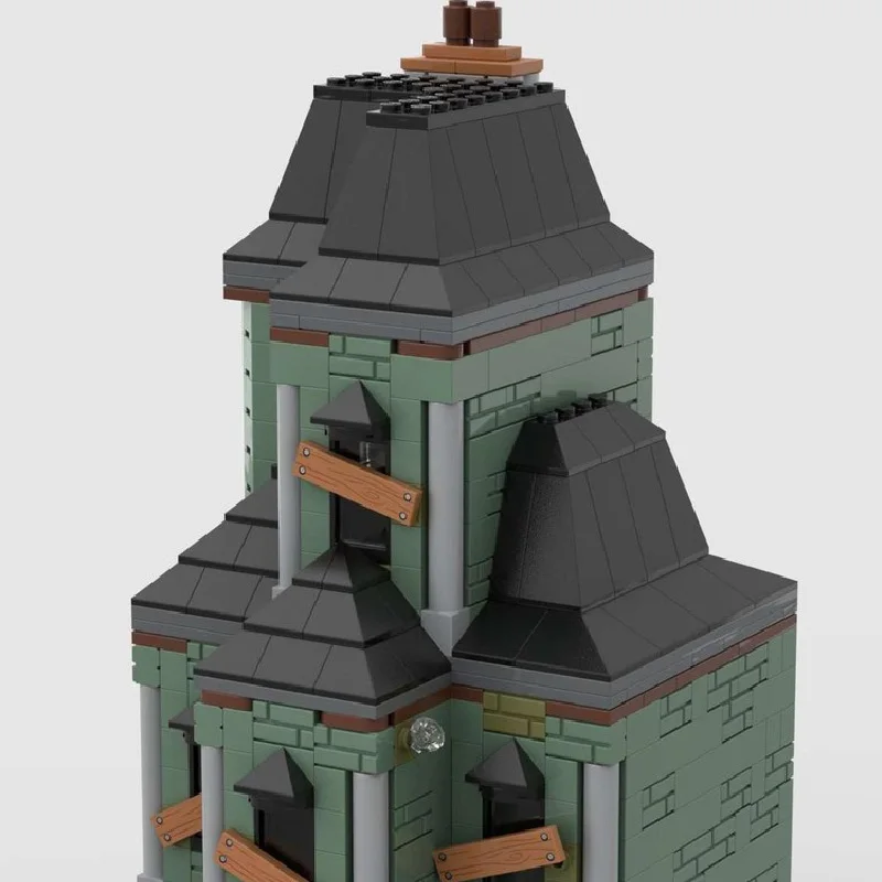 1015 PCS Stad Haunted Mansion Modulaire Bouwsteen Creatieve Architectuur Model Display Speelgoed Voor Kind DIY Montage Verjaardagscadeau