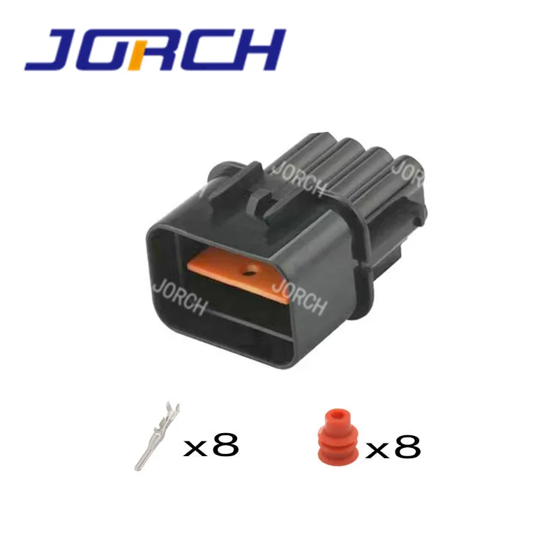 KUM Series 8 Way Housing Male Female Waterproof Black Auto Connector PB621-08020 PB625-08027