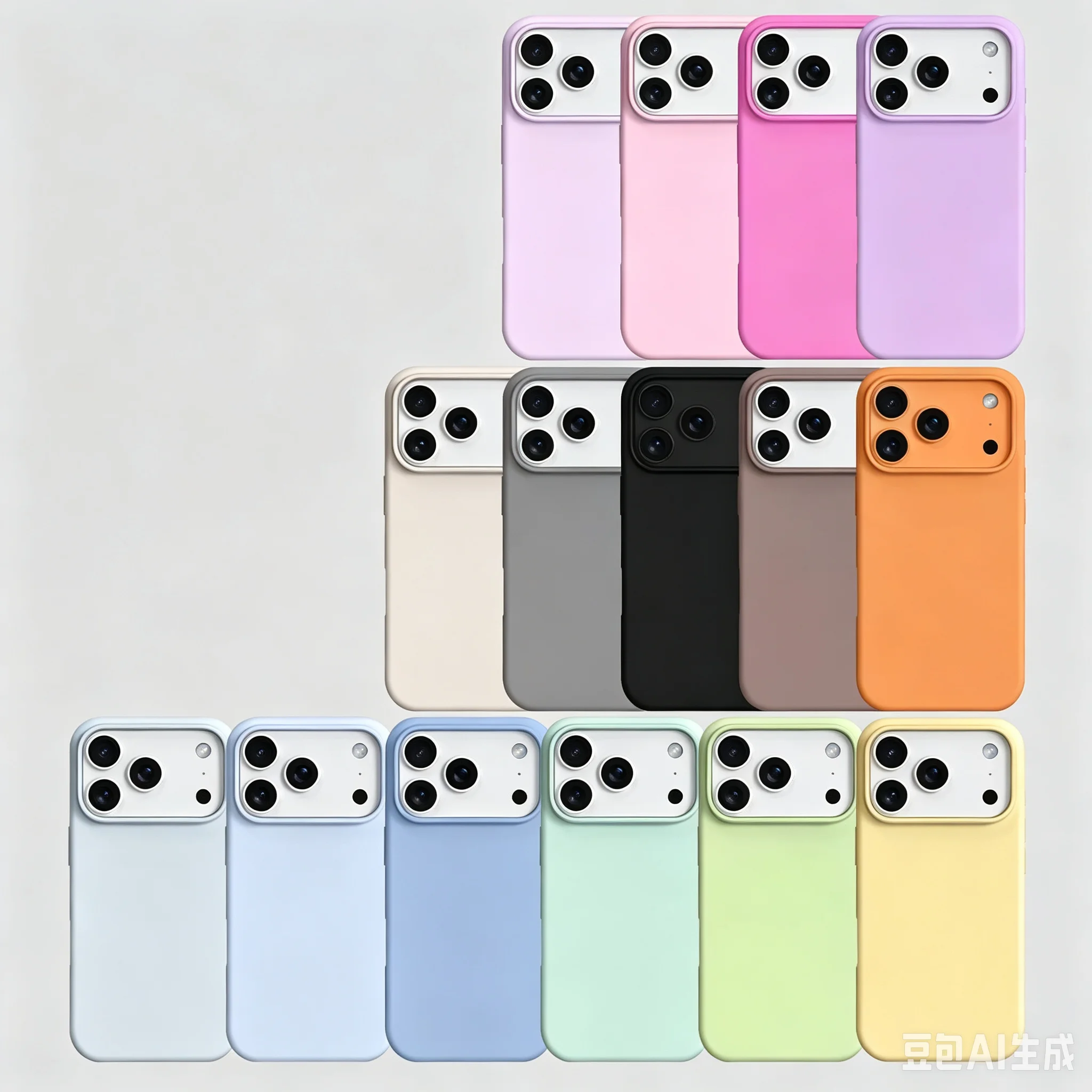 Luxury Phone Case for IPhone 17 16 15 14 13 12 Pro Max Soft Silicone Cover for IPhone 17Pro Camera Bumper TPU Back Cases