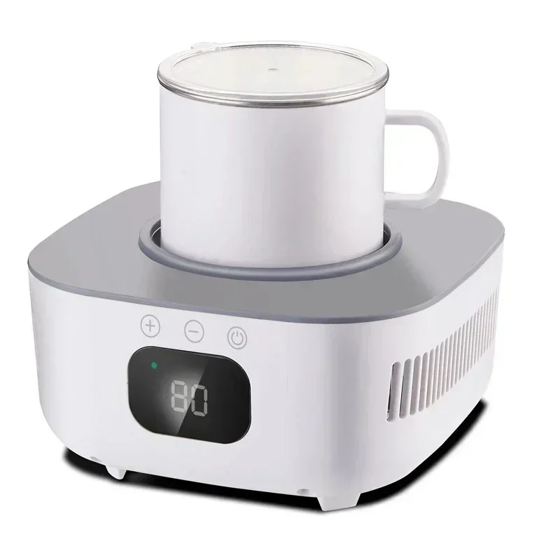 

%a For 2 in 1 Cup Heater Cooler Cup Beer Bottle Can Drinks Cooling Mug Beverage Cooler Coaster Samrt Thermostatic Cup 220V