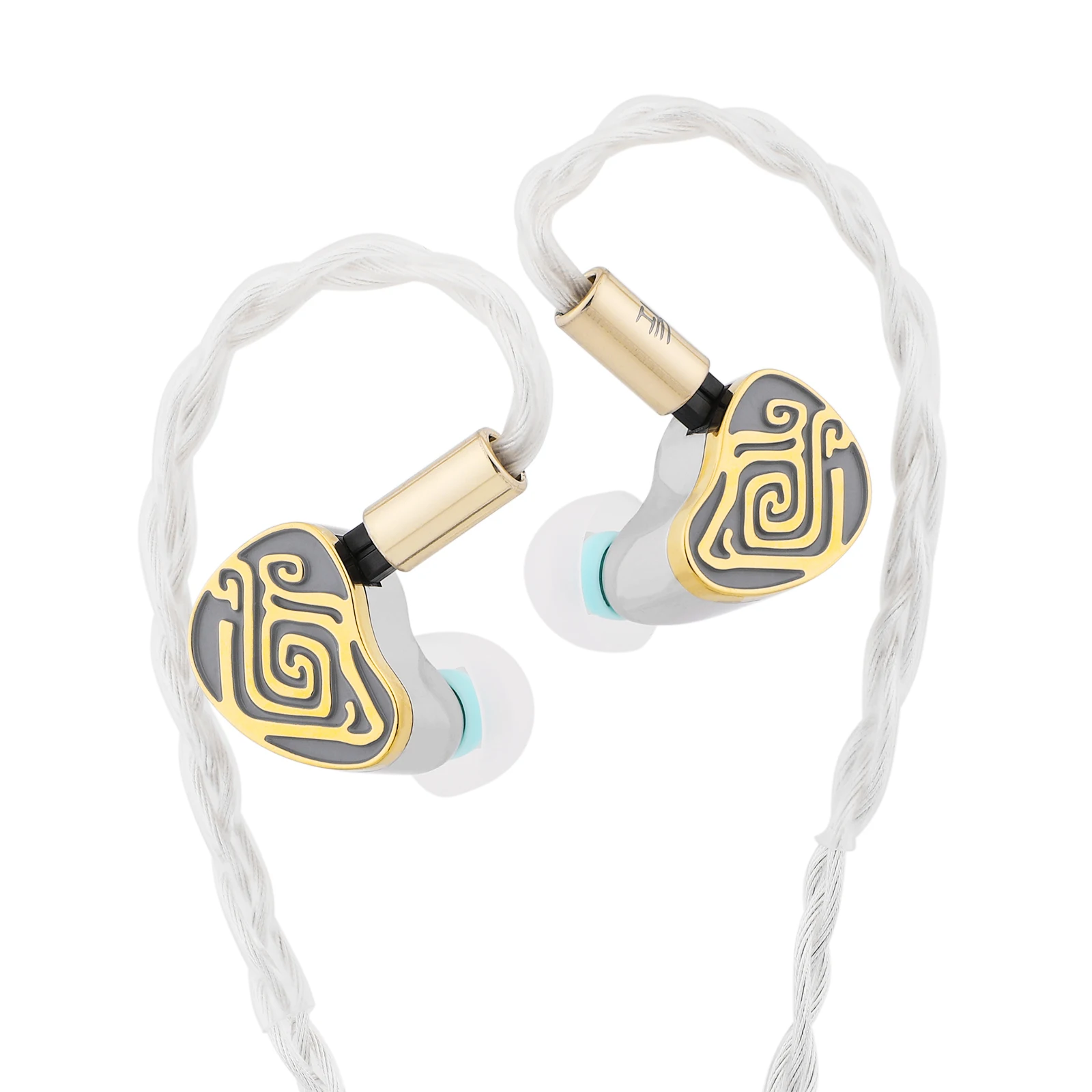 Tigerism Dragonfly 16 Earphone Monitor In-Ear Driver Angker Seimbang dengan Kabel Perak Monokristalin 6-Core