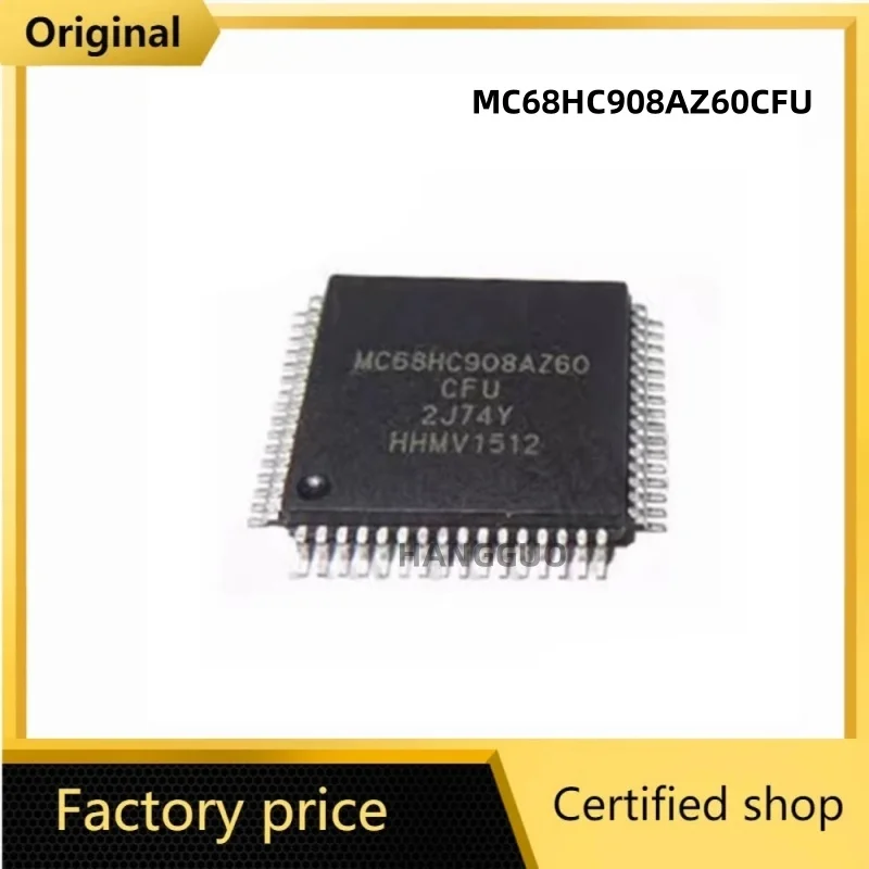 (1piece) Brand new and original  MC68HC908AZ60CFU 2J74Y MC68HC908AZ60 QFP-64