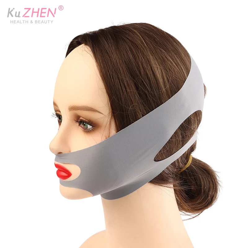 Breathable V Shaped Mask Strap Double-Chin Reducer Face Slimming Bandage Face Lifting Belt Double Deck Tightener Slim Strap