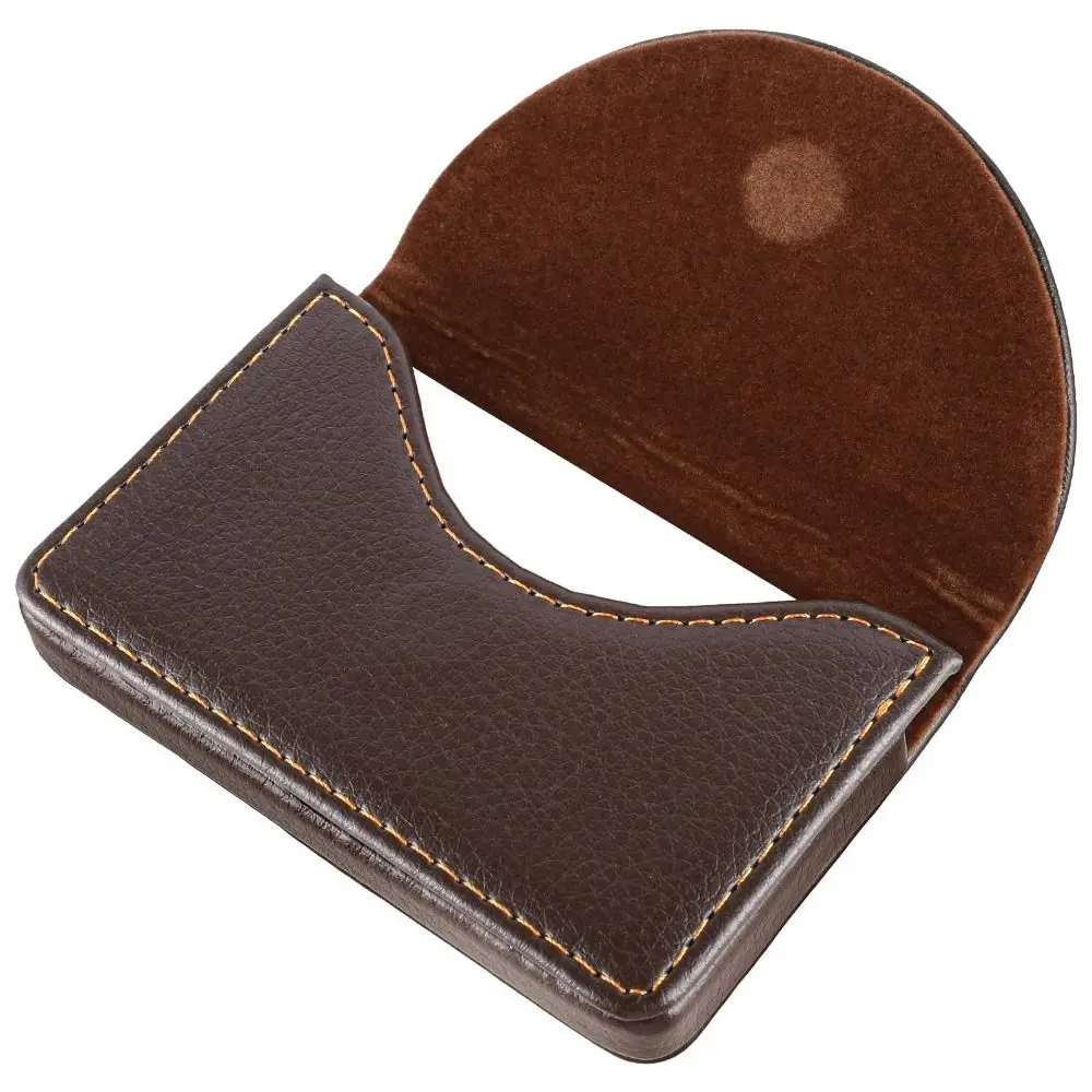 New PU Leather Business Card Holder Large Capacity Men Credit Card Case Card Holders Professional RFID Wallet