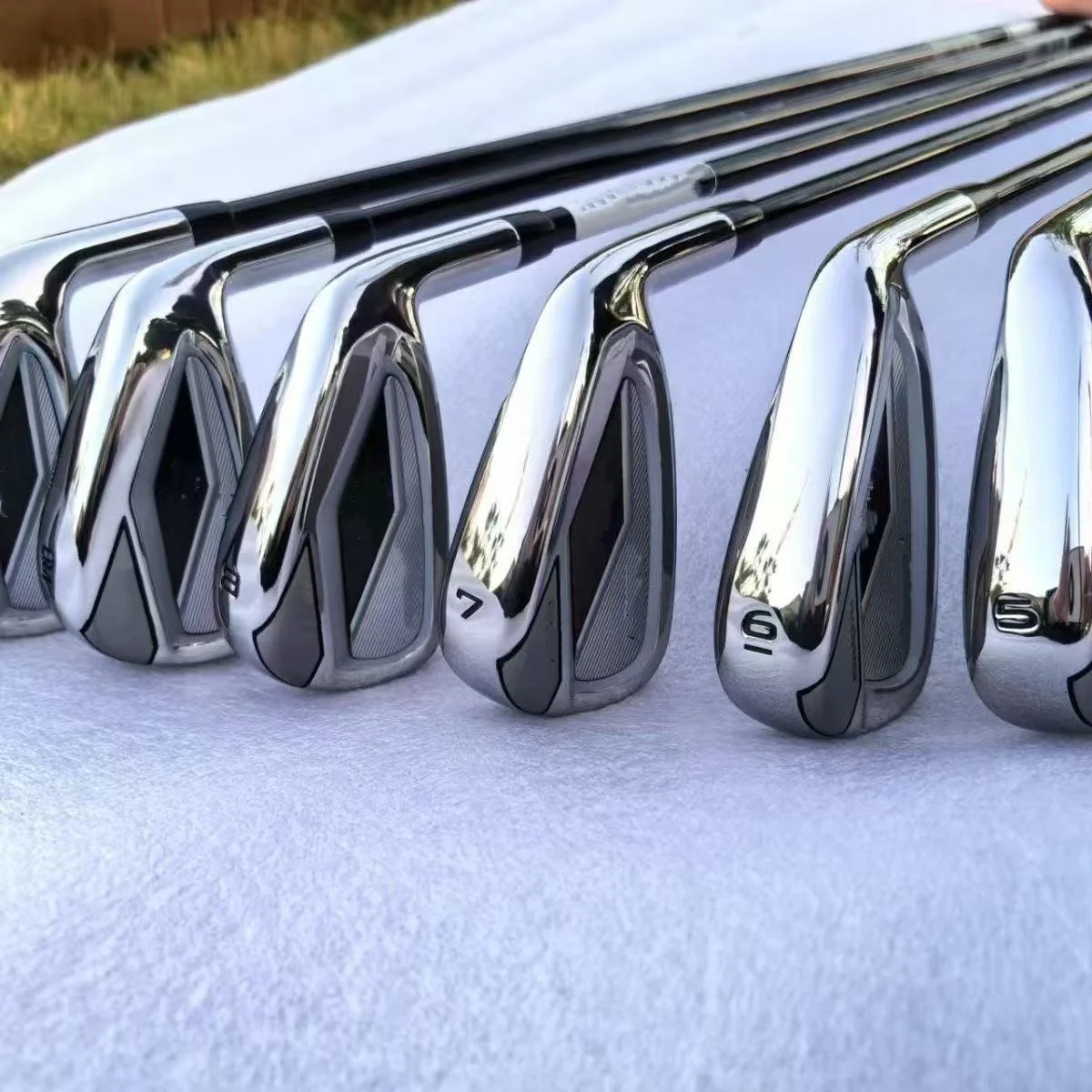Conjunto profissional de ferro de golfe prateado - estabilidade de cabeça grande