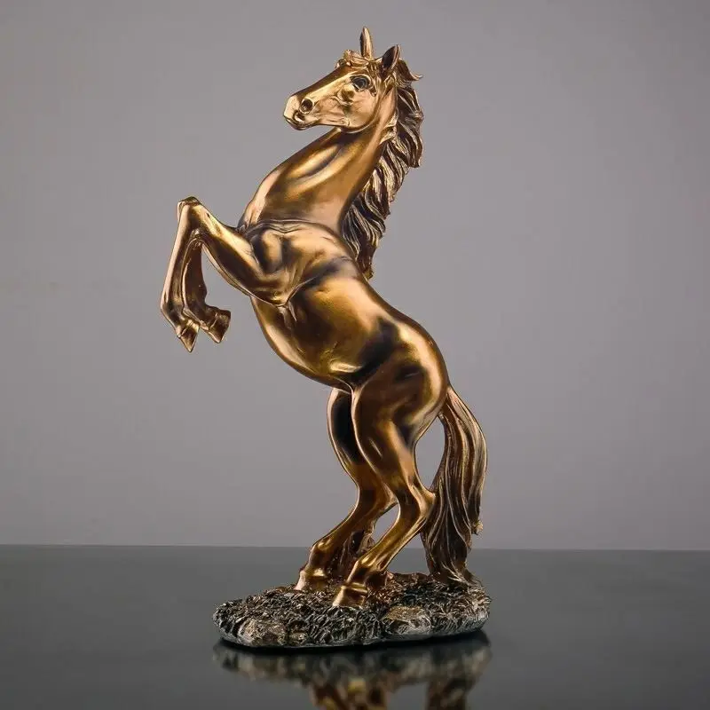 Animal Sculpture Home Living Room Entrance Proch Decoration Furnishings European Modern Lion Eagle Horse Statue Crafts regal