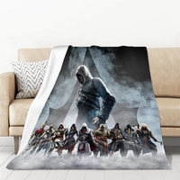 Game Assassins Creed Blanket Microfiber Bedding Fluffy Soft Blankets & Throws Knee Sofa Fleece Nap Winter Decorative Luxury Home