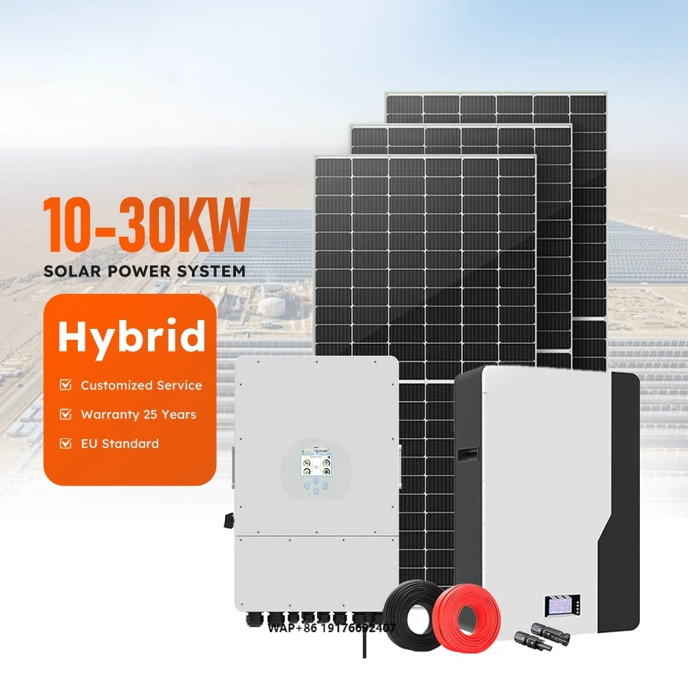 Deye 10-30kw Hybrid Single/Three Phase Solar Power System with Lithium Battery Hybrid System Home Use Solar System