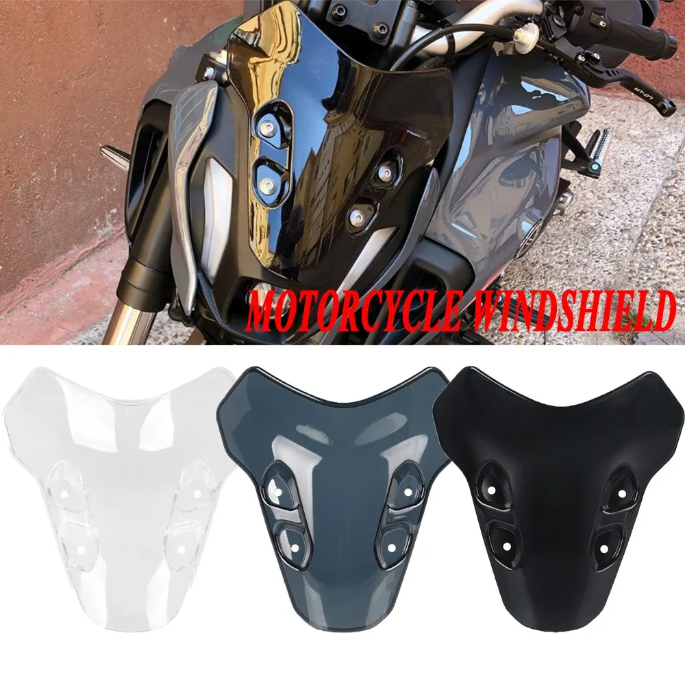 

For YAMAHA MT-07 MT07 MT 07 2021 2022 2023 Motorbike Accessories Front Windshield Windscreen Windproof Air Wind Screen Deflector