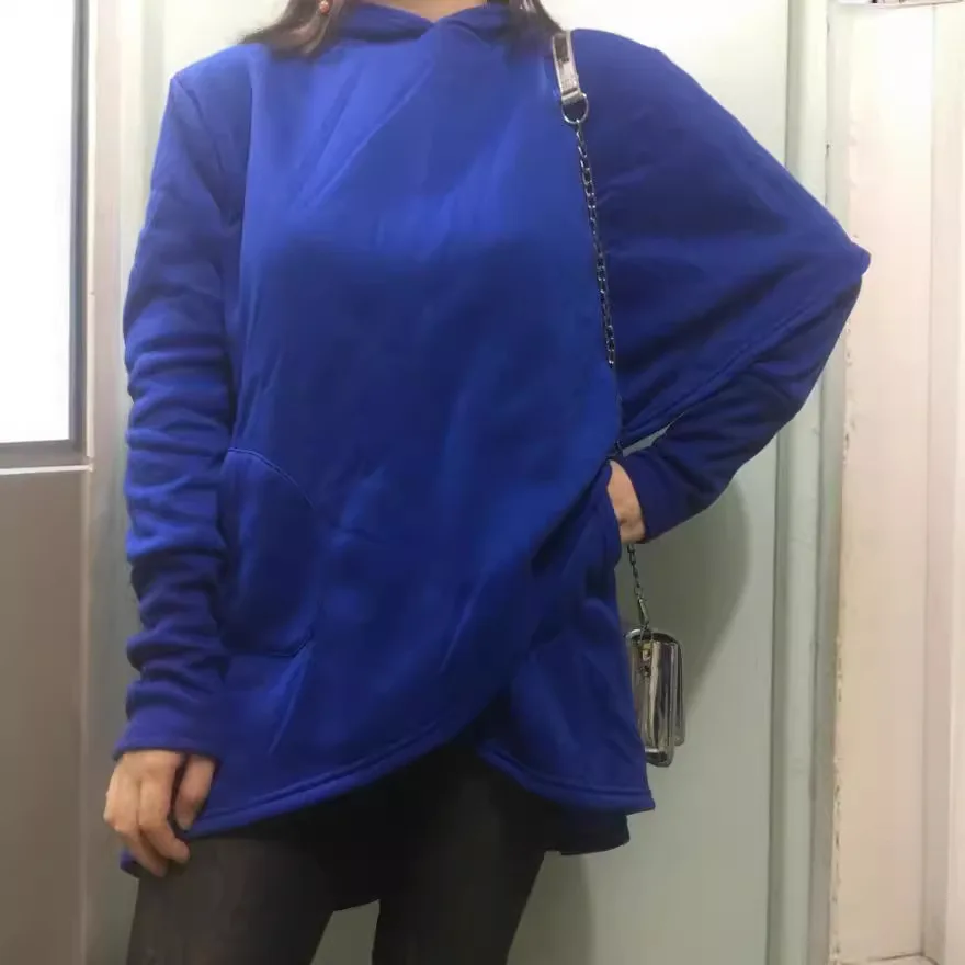 2025 New Women's Clothing New Women's Hoodie Mid-length Long Sleeve Sweatshirt