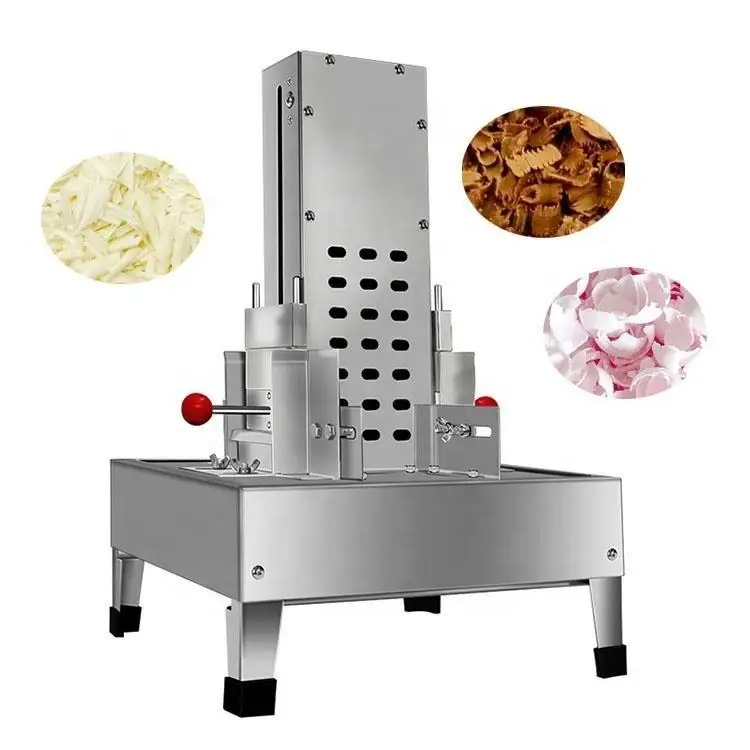 Automatic Different Flower Shape Blade Chocolate Chip Shaving Cutting Machine