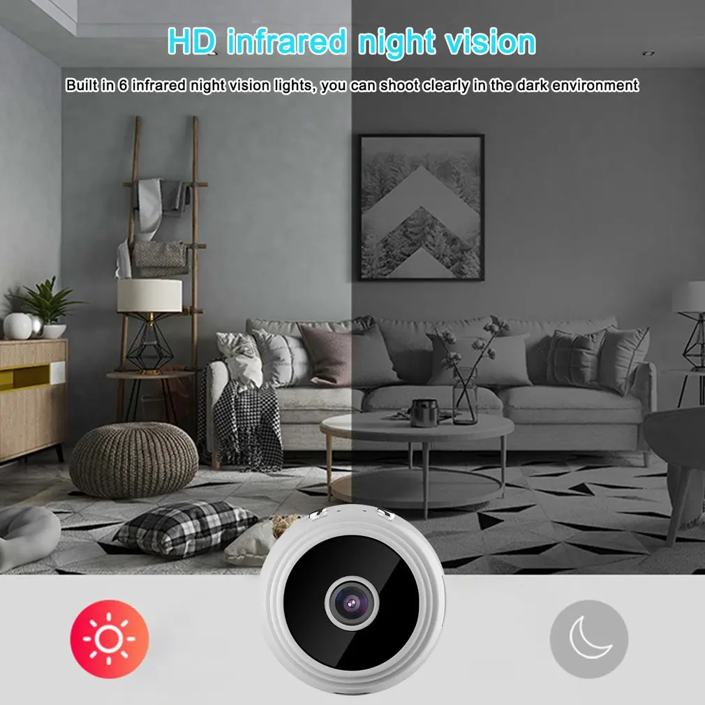 New 1080p High Definition Mini Camera Wireless Wifi Security Remote Control Surveillance Night Vision Mobile Detection Camera