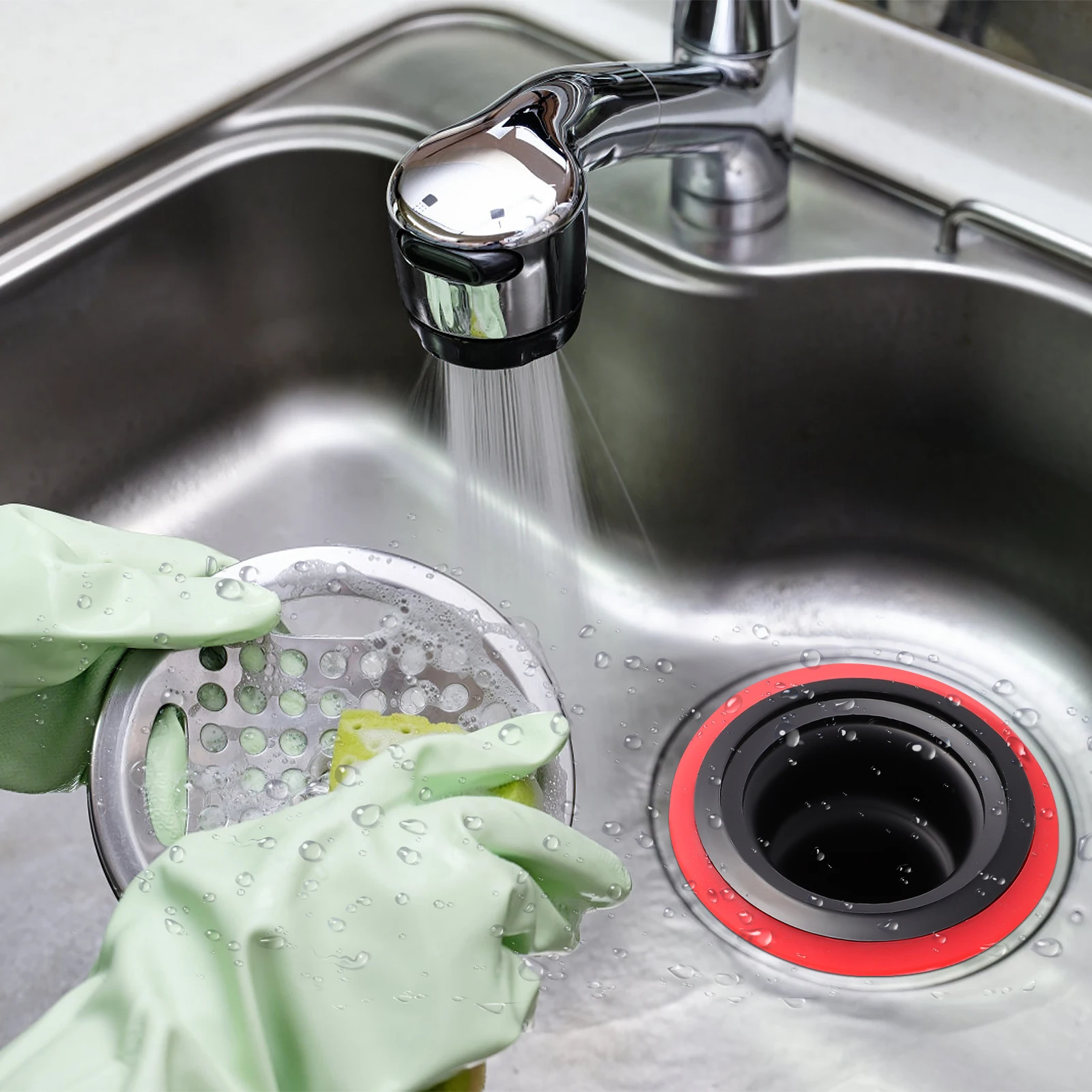 

2Pcs Floor Drain Core Deodorant Well Draining Anti Clogging Shower Bathroom Kitchen Pipe Strainer Premium Material Durability