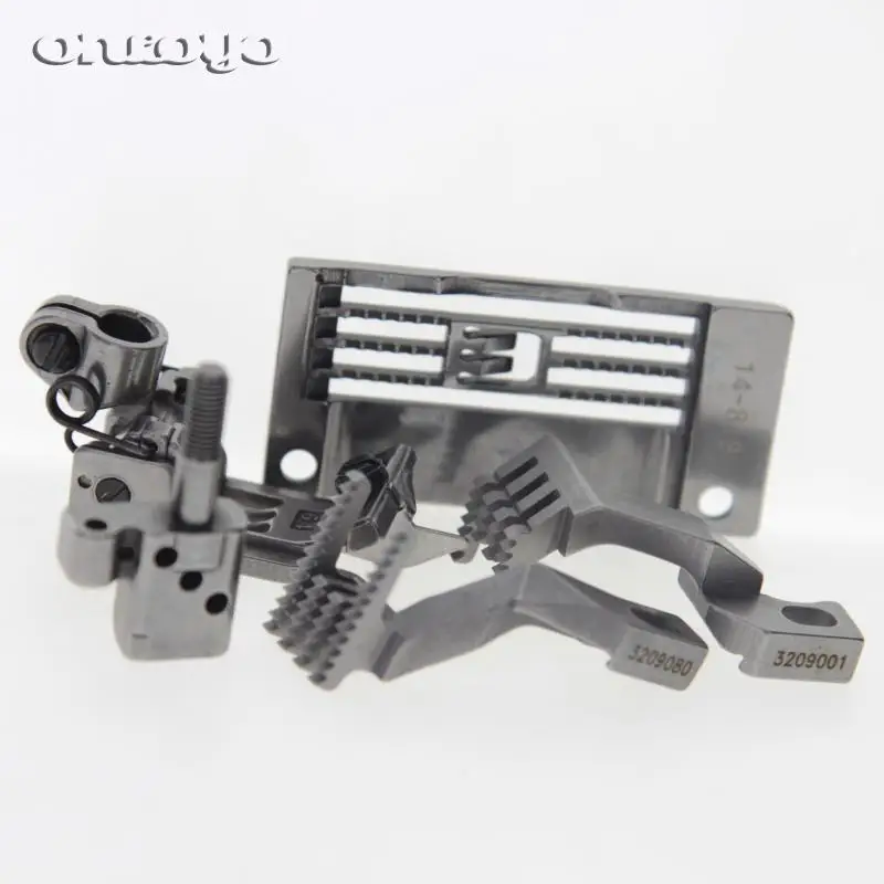 مجموعة قياس قطع غيار ماكينات الخياطة الصناعية 14-819 ، لوحة إبرة لآلة كانساي الخاصة 14-819 ، مشبك إبرة 12-839 #3