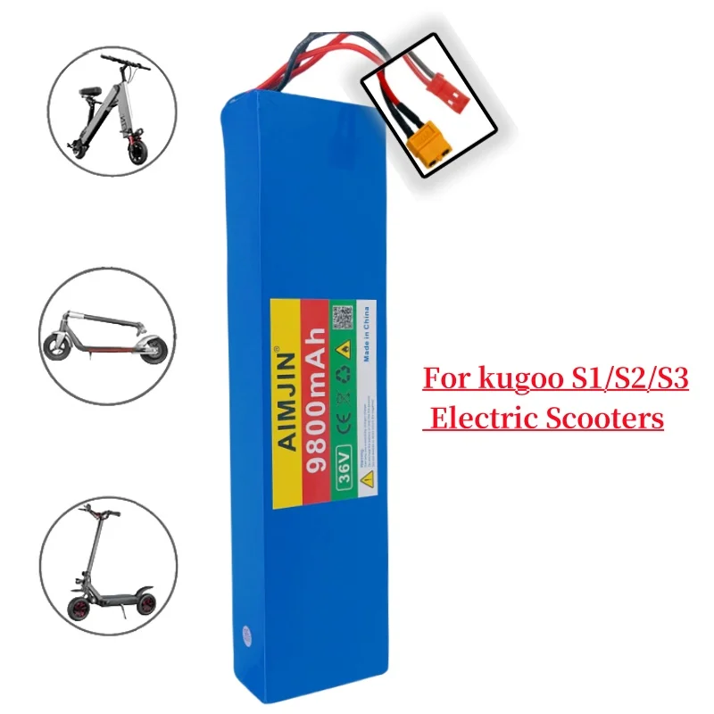 36V 9800mAH 10S3P Para kugoo S1/S2/S3 AOVO AOVOPRO Kamukai E SmartOne Scooter Elétrico bateria