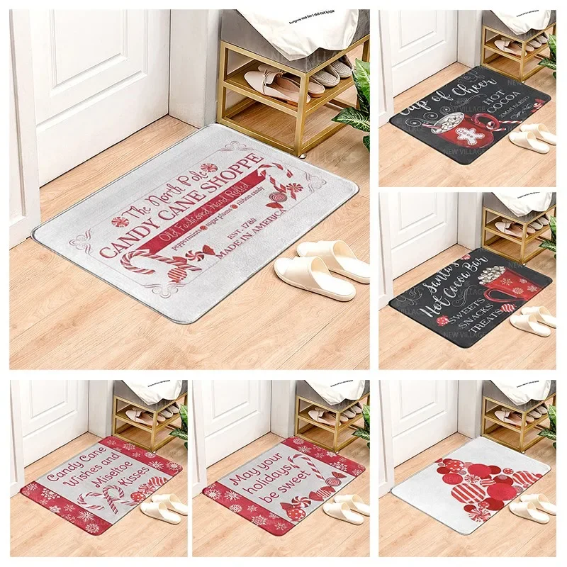 Vintage style non slip shower mat bathroom carpet home decoration floor mat kitchen bedroom living room water absorbing door mat