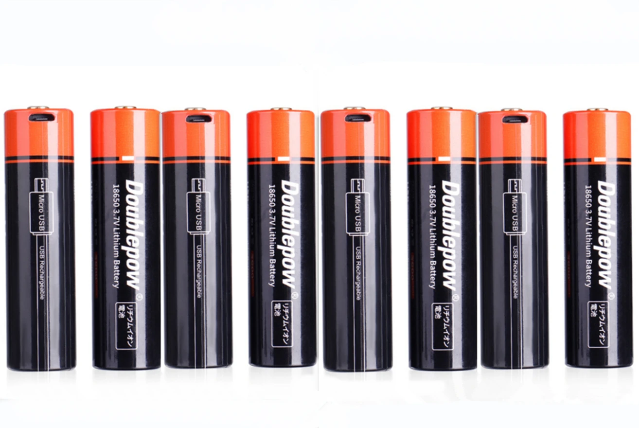 

8pcs/lot Original 3.7V 2600mAh 18650 rechargeable lithium battery USB rechargeable flashlight dedicated lithium battery