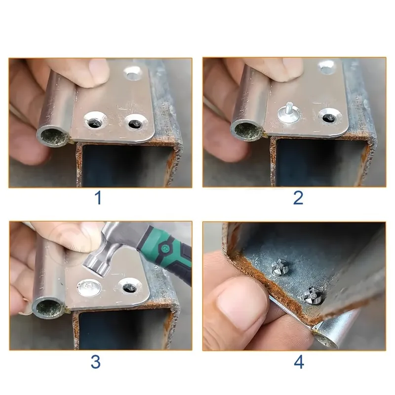 60 pcs 5*11mm Metal Drive Fasteners for Daily DIY Projects, Rust Resistant Metal, No Special Tools Required