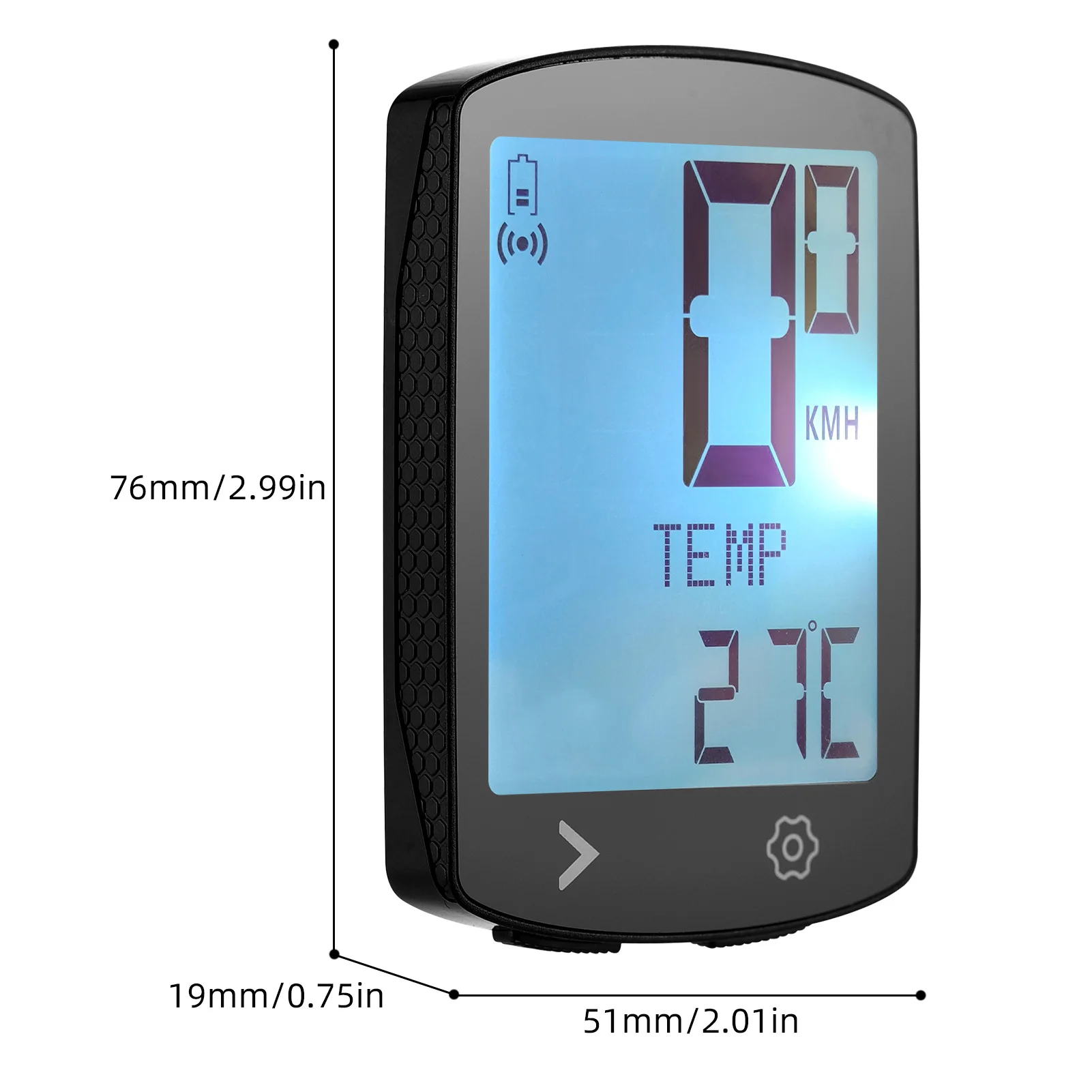 كمبيوتر لاسلكي للدراجة مزود بمنفذ USB قابل لإعادة الشحن ومتعدد الوظائف وشاشة عرض عالية الوضوح IPX6 وعداد مسافات الدراجة وعداد السرعة
