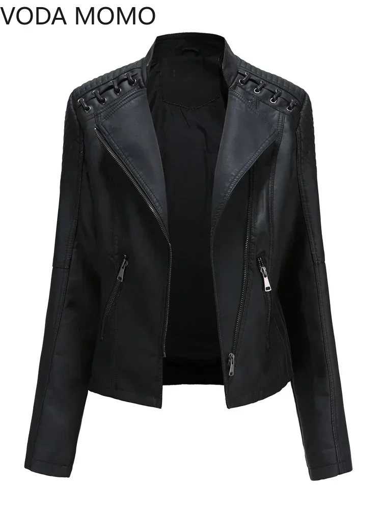 12色展開 S-4XL 新作 秋冬 レディース ショート丈 フェイクPUジャケット スリム ファッション パンク アウター ライダースジャケット カジュアルコート