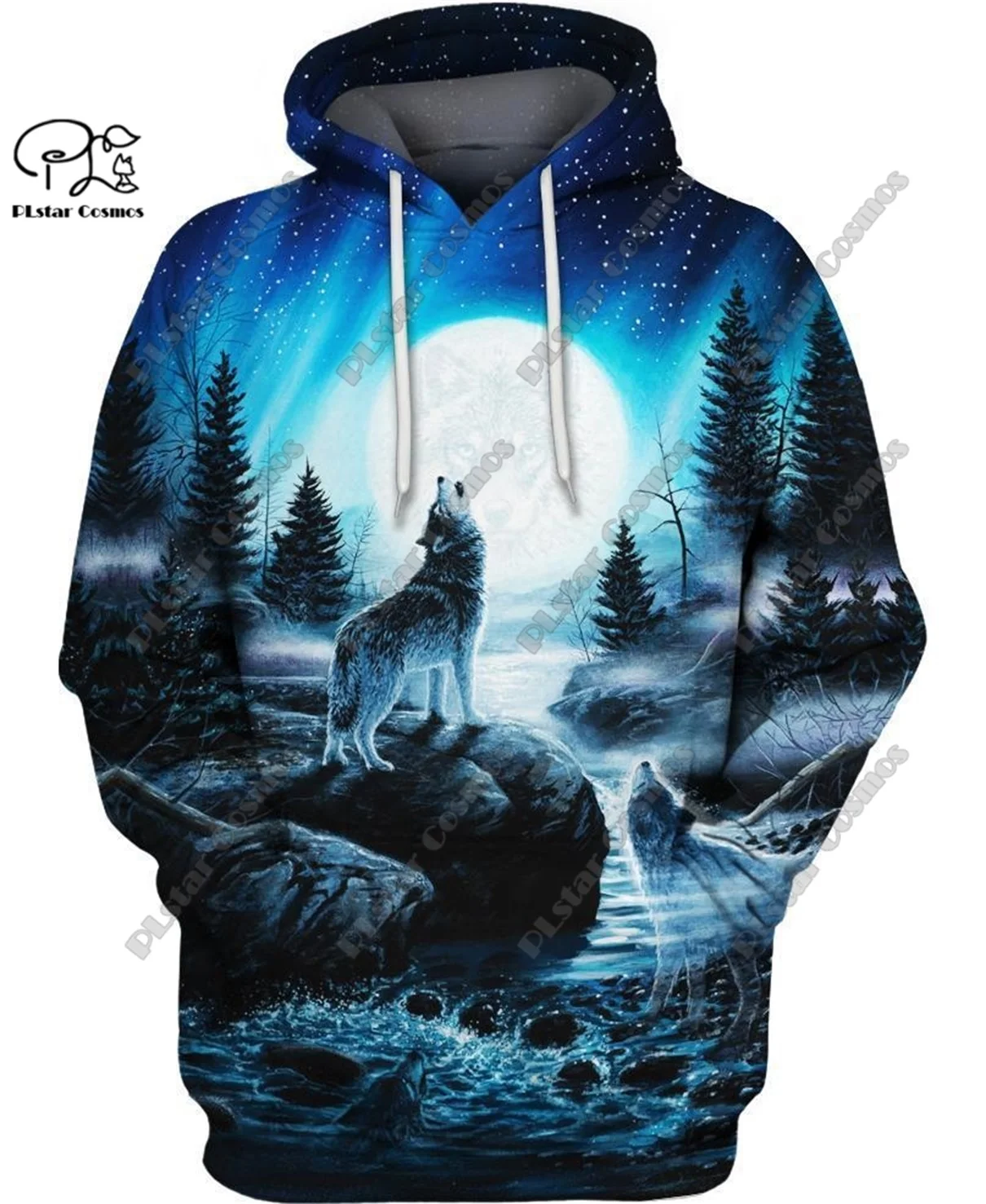 

PLstar Cosmos 3D printed retro Aboriginal wolf feather pattern street casual unisex new hoodie, sweatshirt, zipper hoodie L-3