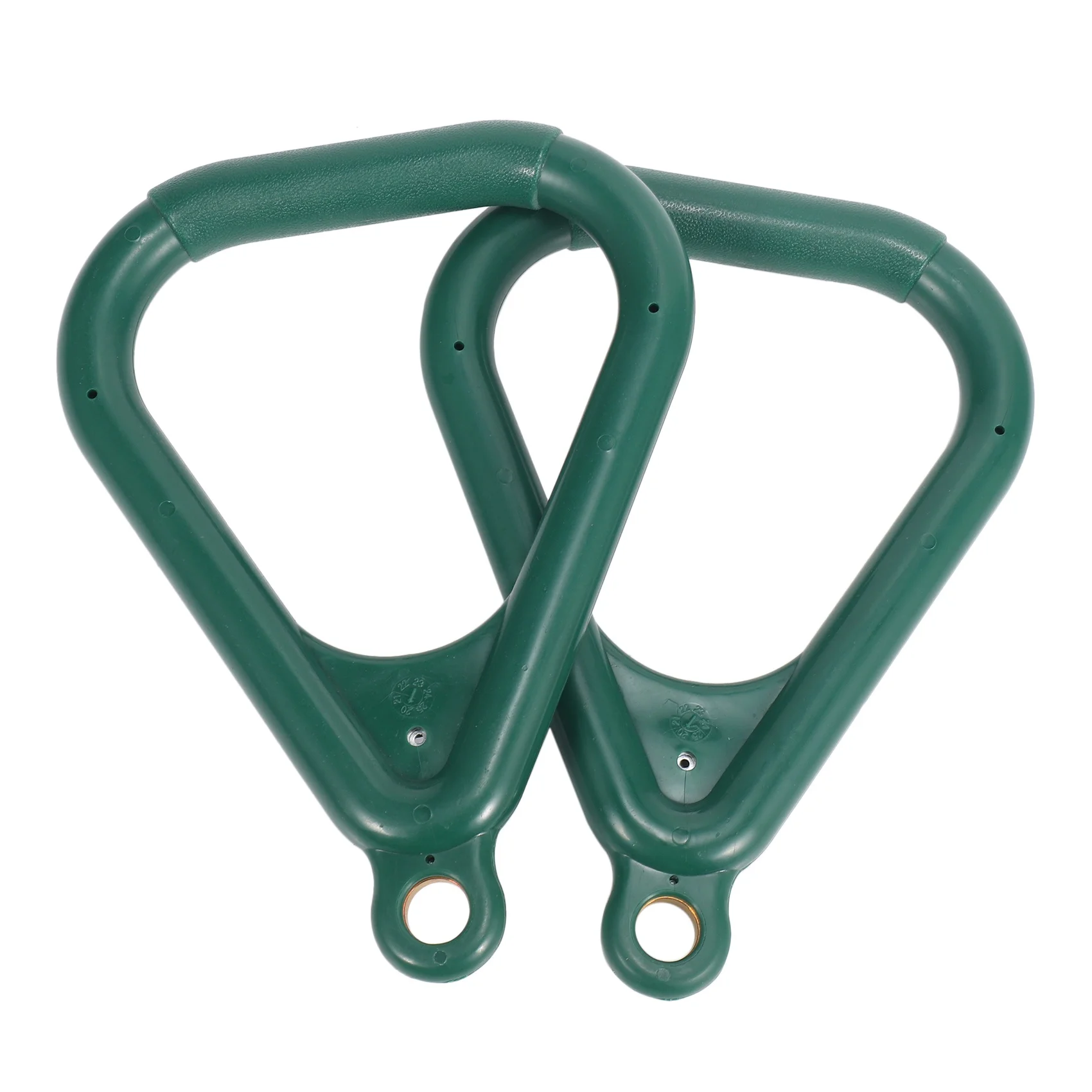 【Supernew】Juego de 2 Anillos de Trapecio para Columpio, Barra de Trapecio para Parque Infantil, Barra de Mono, Anillo Trapezoidal Grande