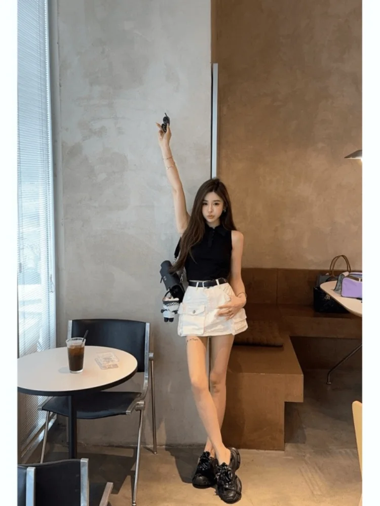 

Комплект East Gate: Женский весенний костюм в корейском стиле, модный повседневный комплект с юбкой и брюками, новая трендовая футболка с круглым вырезом