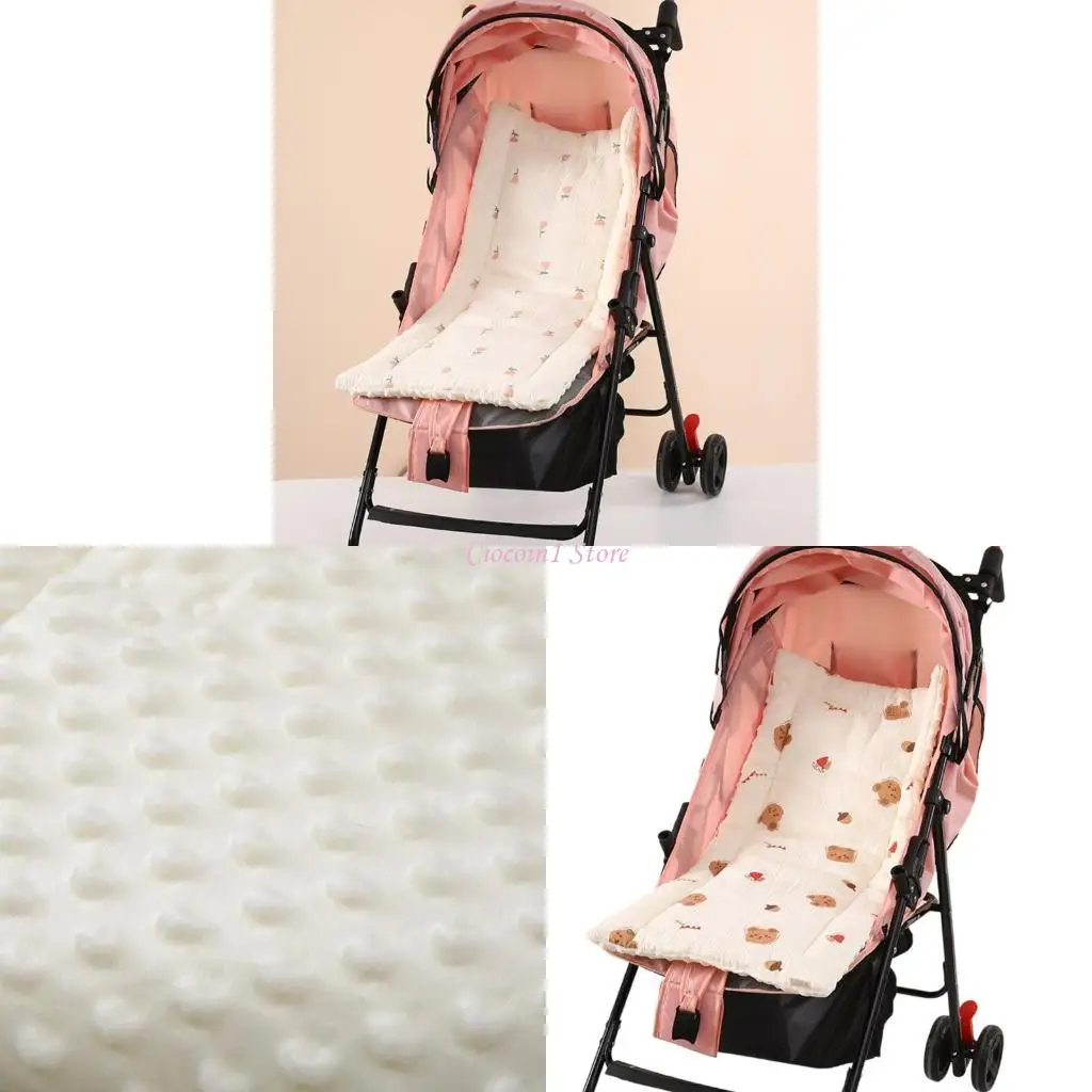 

Y1UB Lovely Pattern Supportive Pad Infant Strollers Liner Removable Cart Pad