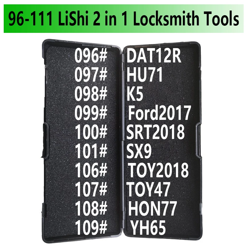 96-111 LiShi 2 in 1 2in1 DAT12R HU71 K5 Ford 2017 Kia 2018 SX9 TOY2018 TOY47 HON77 YH65 ISU5 ign HU134 NSN14R Locksmith Tools