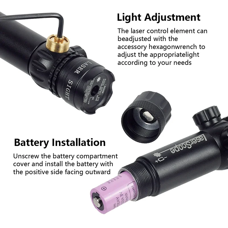 أحمر أخضر ليزر نقطة سبائك الألومنيوم مؤشر ليزر Penwith مع مفتاح الضغط Picatinny وتركيب ألعاب CS معدات الصيد