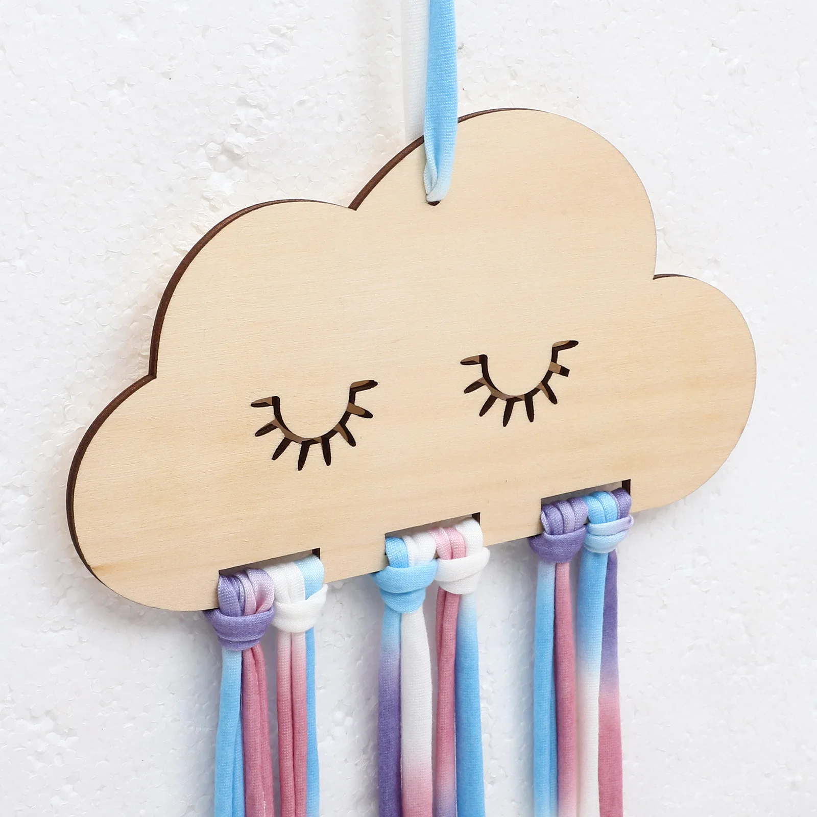 

Wall Hanging Hairclip Storage Hanger Cloud Shape Decorative Hair Bow Holder Kids Room Organizer Hair Accessories Display Hairpin