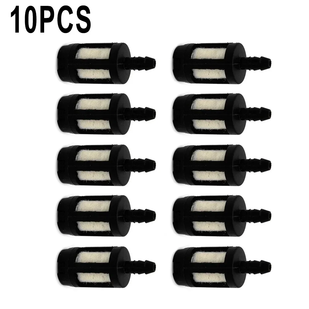 

10pcs General Fuel Filter Garden Power Tools Grass Trimmer Lawn Mower Chainsaw Replacement Accessories For 1/8" ID Fuel Line