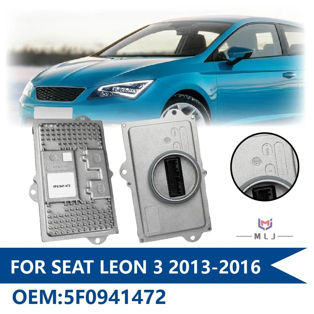 5F0941472 For Seat LEON 3 Audi VW 2013-2016 LED Headlight Light Control Computer Ballast Xenon Lamp Module Car Accessories